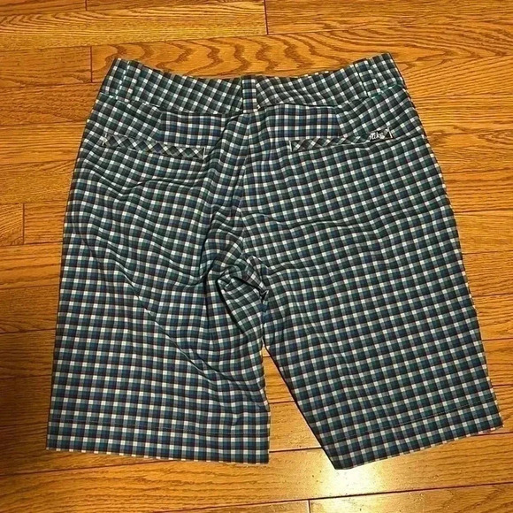 [M]Nike Golf Blue Plaid Dri-Fit Golf Shorts  Men - Picture 7 of 7